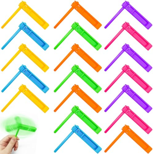 JYNVO 20 Trombetti a Manovella, Strumenti Musicali per Bambini, Giochi Educativi Sonori, Giochi Rotanti Colorati, per Feste per Bambini, Compleanni, Regali Asilo