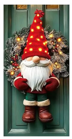 Weihnachtsdeko Tür,Weihnachten Tür Abdeckung Dekoration Weihnachtsmann Hängen Banner Hintergrund, Weihnachtsbanner für Haus Haustür Veranda Weihnachten Deko -180X90 cm (E)