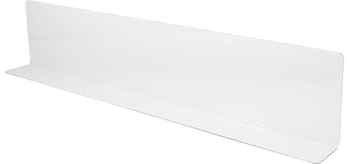 Artibetter Paraspruzzi Angolare in PVC per Bagno e Cucina, Protezione Antigoccia Resistente e Facile da Pulire, Design Moderno e Minimalista per Aree d'Acqua