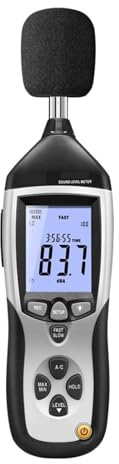 misuratore di decibel， Registratore fonometro digitale con ponderazione A/C, datalogger e memoria for la misurazione del rumore