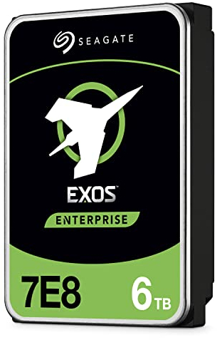 Seagate Exos 7E8, 6TB, Enterprise Internal Hard Drive, SATA, 3.5, for Business and Data Centre (ST6000NM021A)