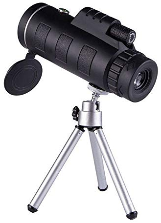 40X60 Zoom Monokulares Teleskopfernrohr für Smartphone Kamera Camping Wandern Angeln mit Kompass Telefon Clip Stativ