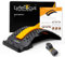 LyfeFocus Masajeador de espalda y acupresión premium para dolor de espalda y cuello, cómodo corrector de postura ajustable, soporte lumbar con terapia magnética y correa para silla