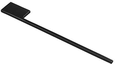 SOTECH Handtuchhalter PARAT Alu massiv schwarz matt 400 mm | für Schrankmontage, Höhe: 50 mm, Breite: 10 mm, BA 64 mm Handtuchstange Handtuchreling Schrankhandtuchhalter