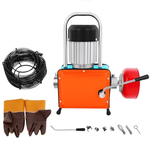Elektrische Rohrreinigungsmaschine Rohrreinigungsspirale, Rohrreinigungsgerät 1000W Rohrreinigungsmaschine 11m, Rohre Verstopfungen, Mechanischen Reinigung der Ablaufschläuche