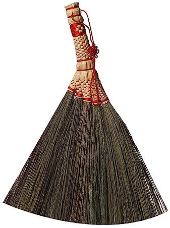Bafnsiji Escoba, Pequeña Escoba del hogar, Escoba Trenzada de Paja Manual, Escoba de Barrido Tradicional Hecha a Mano de Limpieza del Piso,A