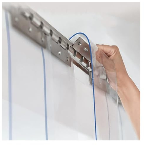 LXLDY Streifenvorhänge PVC-Vorhänge Leicht zu Befestigen 18cm,Transparente Vorhänge for Klimatisierte Räume Kommerzielle Lagerhallen (1.2x2.2m)