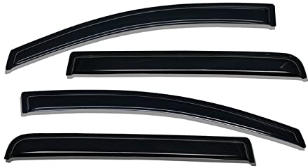 DZSMACHENGSM Windabweiser Für Ford Für Ranger 2012~2022 Für Wiltrak Für Raptor T6 T7 T8 XL XLT PX PX2 PX3 Fenstervisier Fensterabweiser Doppelkabinen-Regenschutz