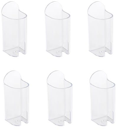 Yoaeyok 6 Pezzi Porta Spazzolini, Porta Spazzolino Elettrico Supporto da Muro Organizzatore per Spazzolino Elettrico, Supporto per Spazzolini da Denti Elettrico Universale per Bagno (Trasparente)