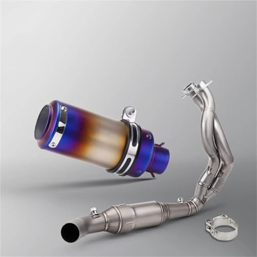 Terminal silencer accessories Exhaust System Muffler Sensor Front Center Connector Pipe For Kawasaki ER6N For Versys 650 Z650 For Ninja 650 2023-2025(Style 5)