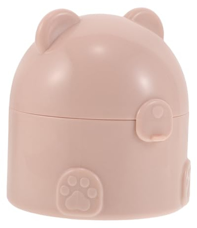 HAMPPLIES Reisefreundlicher Babypuder-puderquaste Behälter mit Weichem Sanftem Applikator Leichter Wiederbefüllbarer Kunststoffpuder-dose für Empfindliche Haut Praktischer Puderbox für