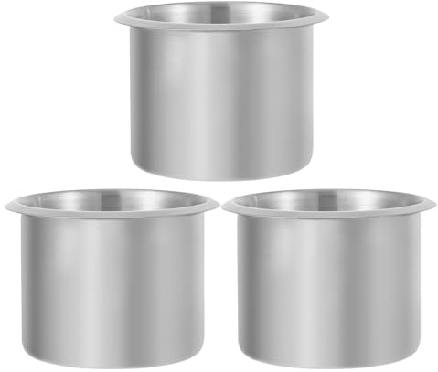 Ciieeo Portabicchieri da barca a filo, 3 pezzi, portabicchieri universale in acciaio inox per yacht, sedie, poltrone, camper, tavolo, auto, divani, tazze, bottiglie, 3,14 x 3,14 x 2,2 pollici