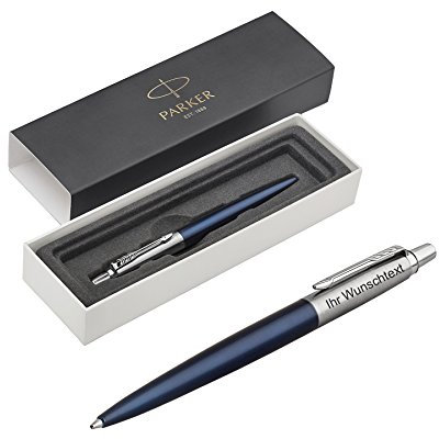 Parker Kugelschreiber Jotter C.C, Edelstahl, farbig, inkl. Laser-Gravur (Royal Blue)