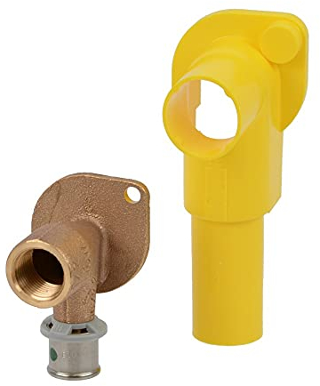 Viega Sanfix P-Wandscheibe m. Verdrehsicherung u. Schutzmanschette,16mm x 1/2IG