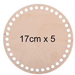 BENALI Creative Platz Korbböden Set, Naturholzkorbboden, Sperrholz Basen für Häkelkorb, Korbböden zum Häkeln, Basis Für DIY Korb, Crochet basket bottom, Crochet basket base (17 cm x 5 Stck)