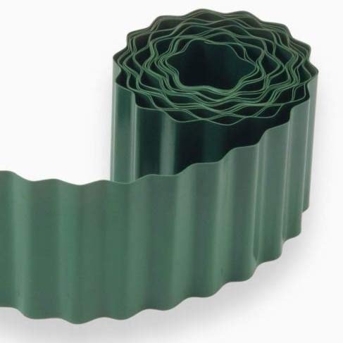 Garden Mile 30m Garden Border Edging Roll Flexible Lawn Edging Strip Green PVC Garden Edging Easy Install Flexible DIY Landscape Border for Flower Beds, Lawn, Patio & Pavement 30mx15cm