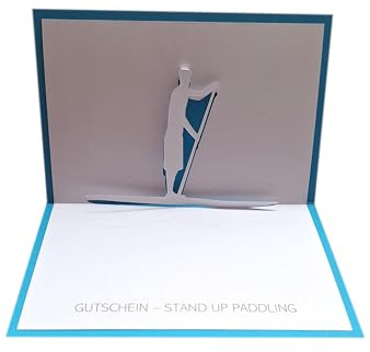 Gutschein - Stand up Paddling - Pop up Karte