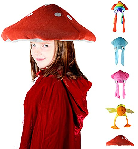 Surakey Svamphatt, cosplay, kreativ plysch, svamphatt, dekorativ kostym, djurmössa, roliga festhattar, plyschhatt för vuxna, barn, nyhet plyschhatt, halloween, karneval, kostym, rekvisita, huvudbonad