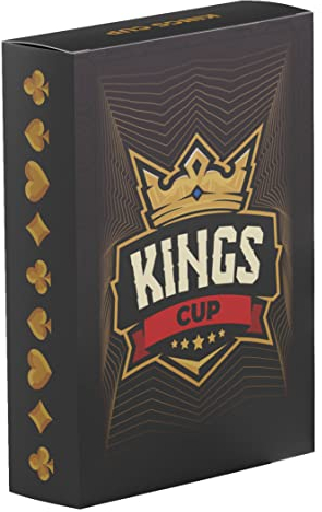 Kings Cup Drinking Game | Ring of Fire Party Edition | 100% Waterproof Playing Cards | Ideal for Stag & Hen Parties, Game Nights, and Lively Gatherings