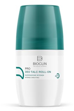 BIOCLIN Deo Pro Talc Roll-on – 50 ml – Deodorante Senza Alcol Ideale per Sudorazione Intensa e Pelli Sensibili – 48h di Protezione – Piacevole profumazione talcata