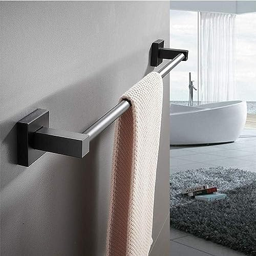Handtuchhalter Wandmontage Schwarz Edelstahl Bad Handtuchstange Wand für Badezimmer 60cm