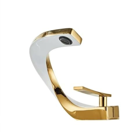 Robinet De Salle De Bain Mitigeur De Lavabo Style Moderne Monocommande Laiton Robinet De Lavabo Eau Chaude Et Froide Disponible, Robinetterie Lavabo, Doré