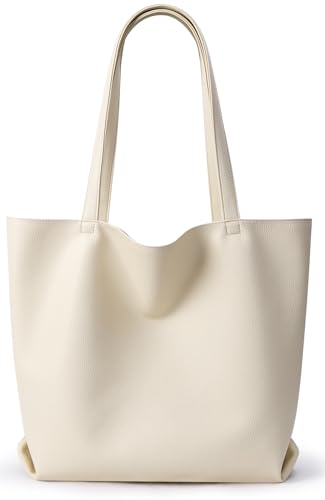 KALIDI PU Leder Handtasche Damen Umhängetasche Groß Shopper Tasche Hobo Taschen Damen Schultertasche für Schule Büro Arbeit Reisen Ausflug Einkauf