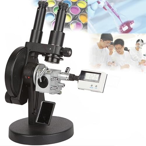 Qiang Binokulares optisches Abbe-Digitalrefraktometer, automatisches Brix-Refraktometer, Brechungsindex Nd 1,3000–1,7000, Brix 0–95%, mit Thermometer, optische Laborausrüstung