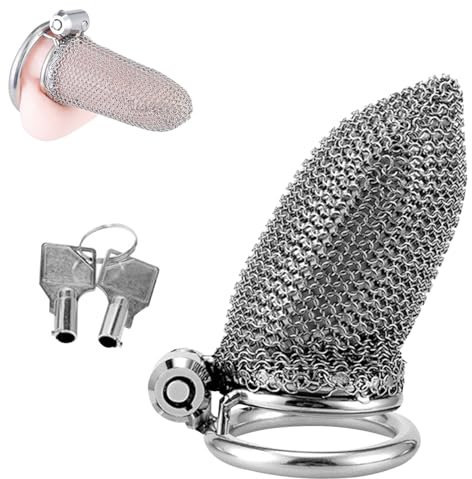 BDSMJOY Stainless Steel Chastity Cage, Cock Cage Male Chastity Device for Men, Penis Cage Adult Sex Toys Chastity Bondage Adult Toy (45mm)