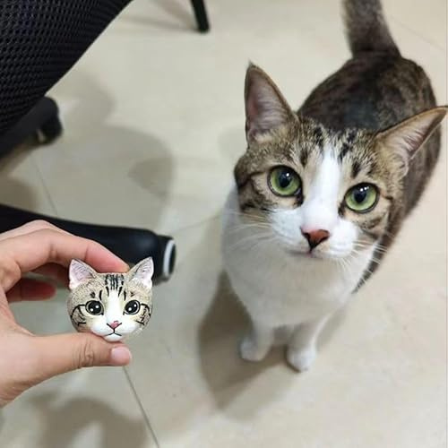 Personalisierte Katzen-Kühlschrankmagnete, Haustier-Kühlschrankmagnete - 3D-Katzen- Und Hundemagnete - Ideal Für Memos, Notizen Oder Einkaufslisten, Starke Magnete Für Whiteboard