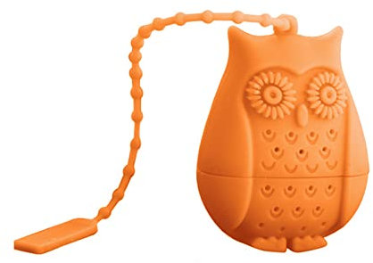 Kreatives Tee-Ei aus Silikon, Teesieb, Tier-Eulen-Teefilter für losen Teeblatt-Diffusor