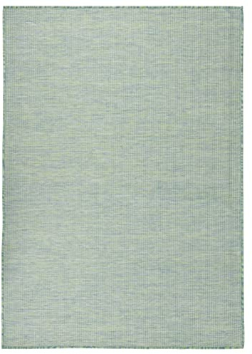Homgoday Outdoor-Teppich mit Flachgewebe, 200 x 280 cm, Türkis, Küchenläufer für Flur, Wohnzimmer, Teppiche für Schlafzimmer