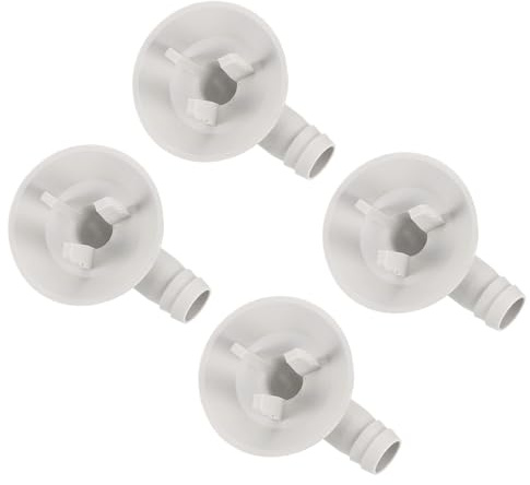 QUARKZMAN 4Pcs Conectores de Codo para Manguera de Desagüe Blanco | de Aire Acondicionado, Accesorios para Unidades Mini-Split y Acondicionadores de Ventana de 25mm