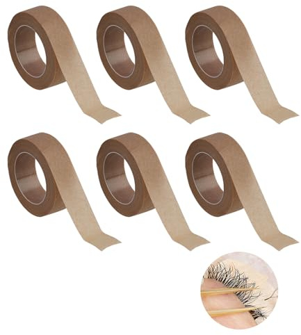 Set di 6 Rotoli di Nastro Microporoso in Pelle Flessibile - Nastro Adesivo Traspirante per Cure delle Ferite - 0,5 Pollici x 10 Iarde (Beige) Fornire aderenza morbida e permeabilità dell’aria