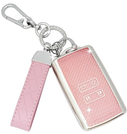 SparkleJoy Autoschlüssel Hülle Karte Kompatibel mit Renault Scenic Megane Talisman Koleos Kadjar Clio Captur Espace Zoe Arcan Dacia Duster Schlüssel，TPU Silikon Schutzhülle Cover - Smart Key