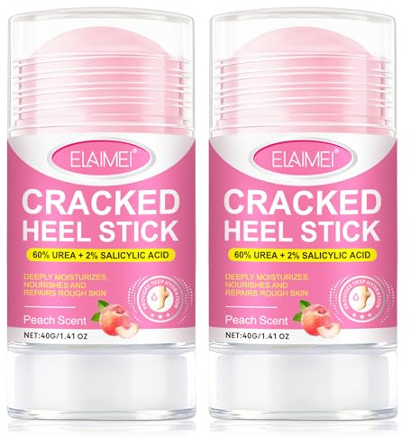Urea Creme 60 Prozent, Fusscreme Sehr Trockene Füsse, Rissige Füße, Fußbalsam, Foot Balm, schrundensalbe füße, Schnell Einziehende Feuchtigkeitscreme für Trockene 60 g x 2 Packungen