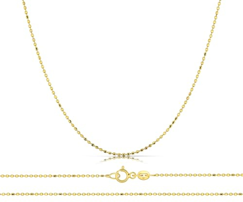 LAMUR Halskette damen, aus 585er-Gold, Kette für Damen