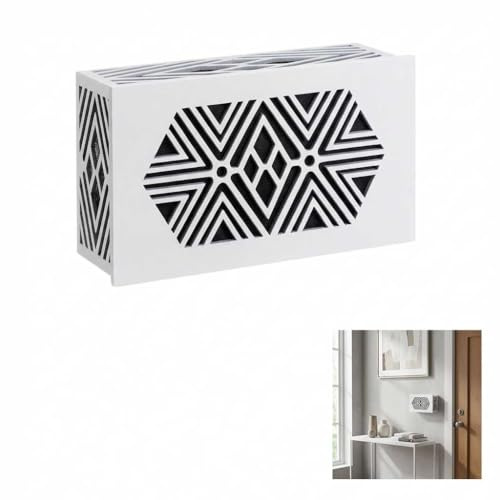 Caja de madera para timbre, placa decorativa gruesa para uso en interiores y exteriores, fácil de instalar, elegante acento para el hogar montado en la pared