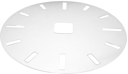 Gadpiparty Pochoir Horloge Acrylique avec Chiffres Romains Gabarit Précis pour Bricolage Modèle Réutilisable pour Peinture et Décoration Intérieure