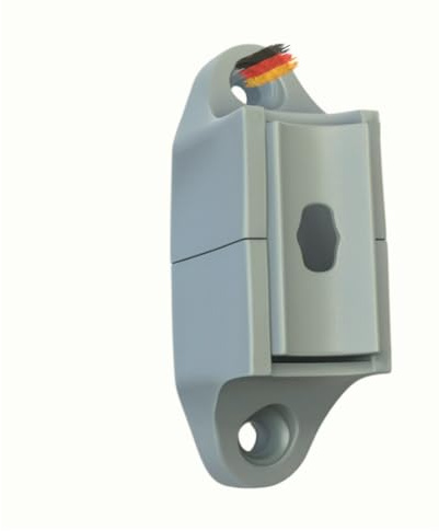markiso® 2x Kurbelhalter für Rolladenkurbel [Made in Germany] Magnet-Halterung für Markisenkurbel [3-teilig höhenverstellbar], Wandhalterung für Kurbeln mit Ø von 12-17mm |Farbe Grau