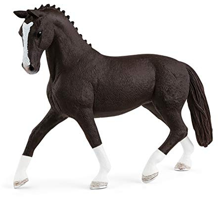 Schleich Horse Club, Horse Figurine, Horse Toys for Girls and Boys 5-12 Years Old, Hanoverian Mare, Black