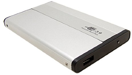 Ruilogod Silber 2.5 IDE HDD-Gehäuse USB 2.0-Festplattenlaufwerk