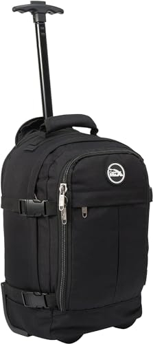 Cabin Max Easyjet Cabin bag 45x36x20 Underseat Hybrid Wheeled Backpack for Travelling(Hybrid Backpack - Black)