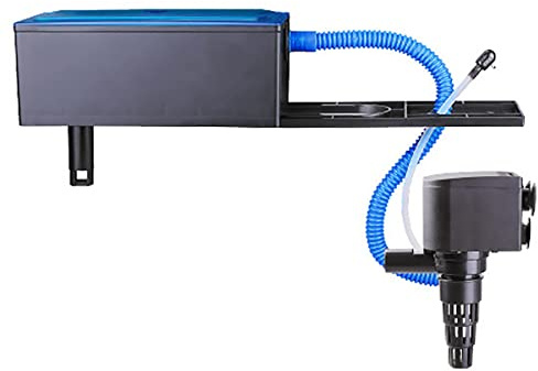 Aquarium Fish Tank, 3-In-1 Aquarium Filter Box, Fish Tank Filter, Silent Circulating Pump External Trickle Filter, High Lift Submersible Water Pump, Hydroponics, Filter Accessories (880L/H)