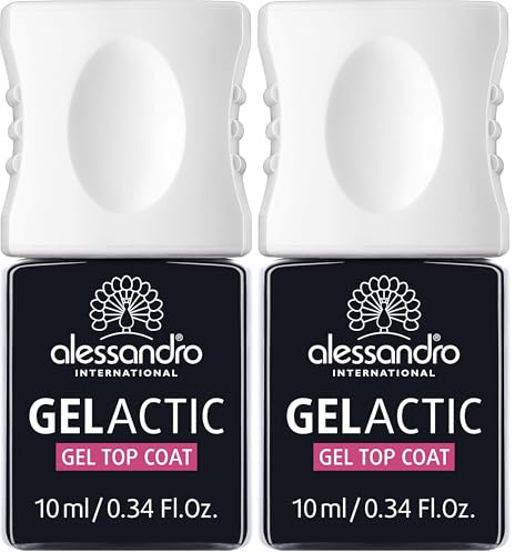 alessandro Gelactic Gel Top Coat, 10 ml (Packung mit 2)
