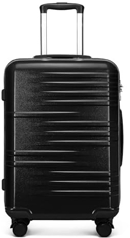 British Traveller Large Suitcase 4 Wheels Lightweight Hard Shell Large Suitcase Durable Check in Hold Luggage with TSA Lock and 4 Spinner Wheels