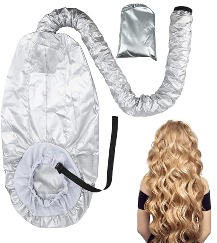 Aufsatz für Haartrockner mit Haube, Extra große, verstellbare Tiefenpflegekappe, idealer Haardampfer für gesundes Haar – Kapuzentrockner für Friseur und Styling