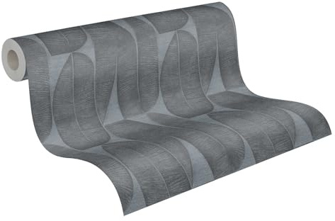 Livingwalls Papier peint 396584 avec feuille de bananier en noir - papier peint design haut de gamme floral - papier peint mat pour différentes pièces - 10,05m x 0,53m - Fabriqué en Allemagne