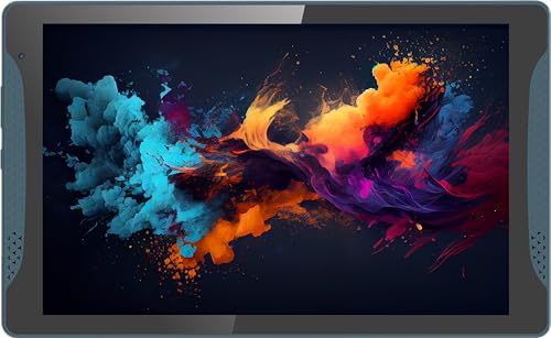 Logicom - Tablet Tab Stand Pro 2 - Schermo HD da 10,1 - Supporto integrato - 64 GB - Android 13 - Batteria da 6000 mAh - Bluetooth 5.0 - Blu