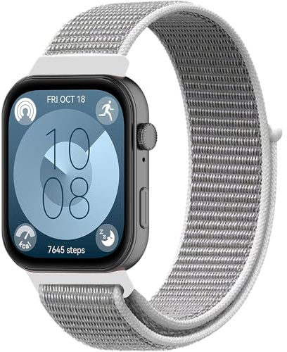 Andas Sport Klockarmband för Huawei Watch Fit 3 / Fit5 / 5 Pro, Nylon Ersättningsrem Armband Ersättningsband för Huawei Watch Fit 4/4 Pro